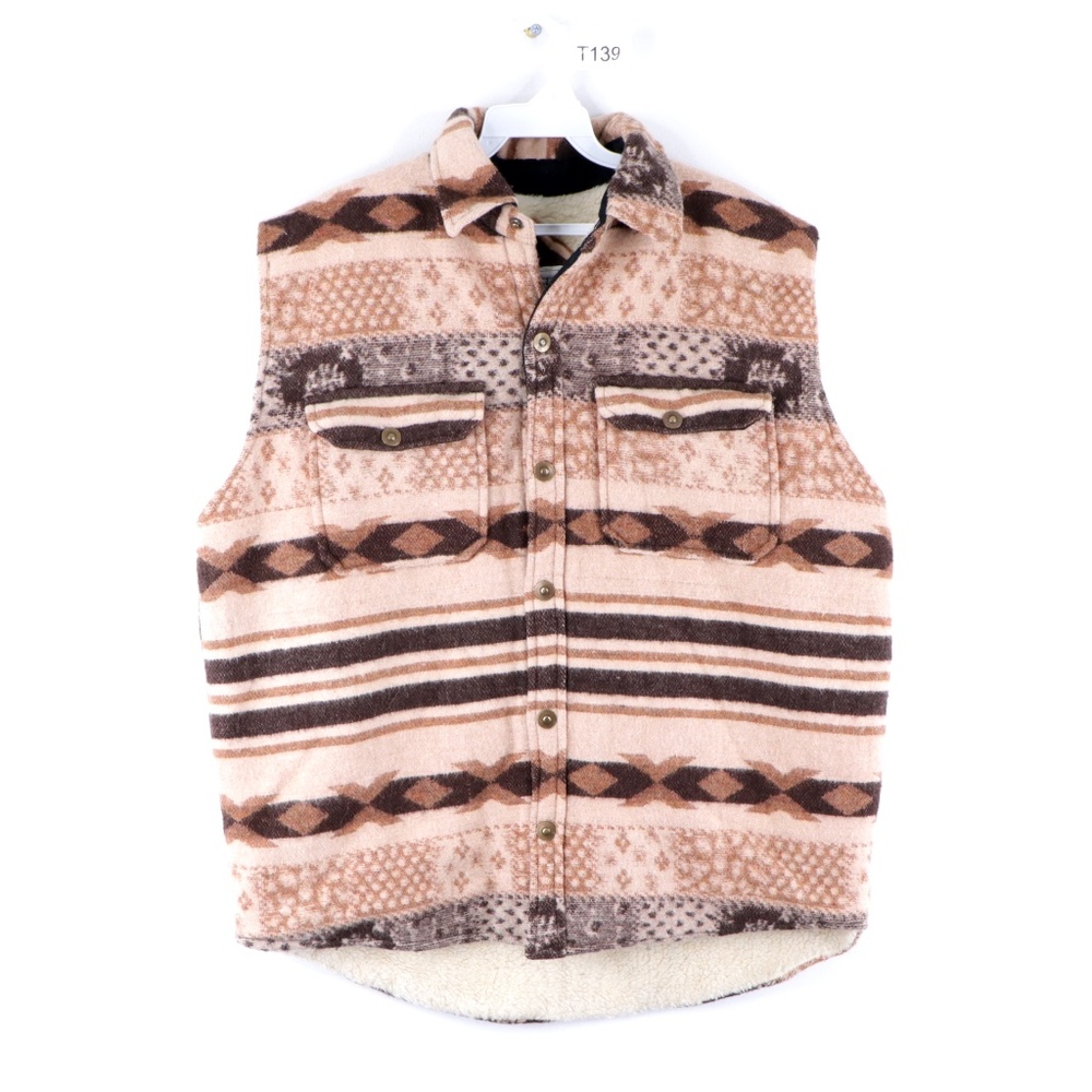 Vintage 90s Streetwear Navajo Southwestern Vest